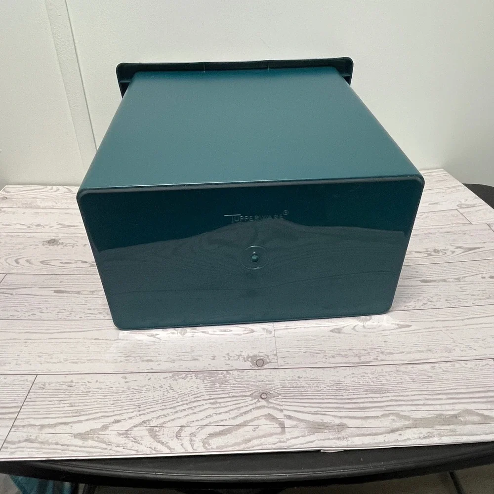 Tupperware Modular Mate Rectangular Container Bin 1430 Teal Green‎ Storage Lid